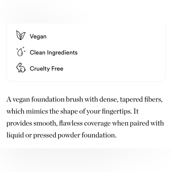 bareMinerals Luxe Performance Foundation Brush 🪞 NEW IN PACKAGE - Picture 2 of 3